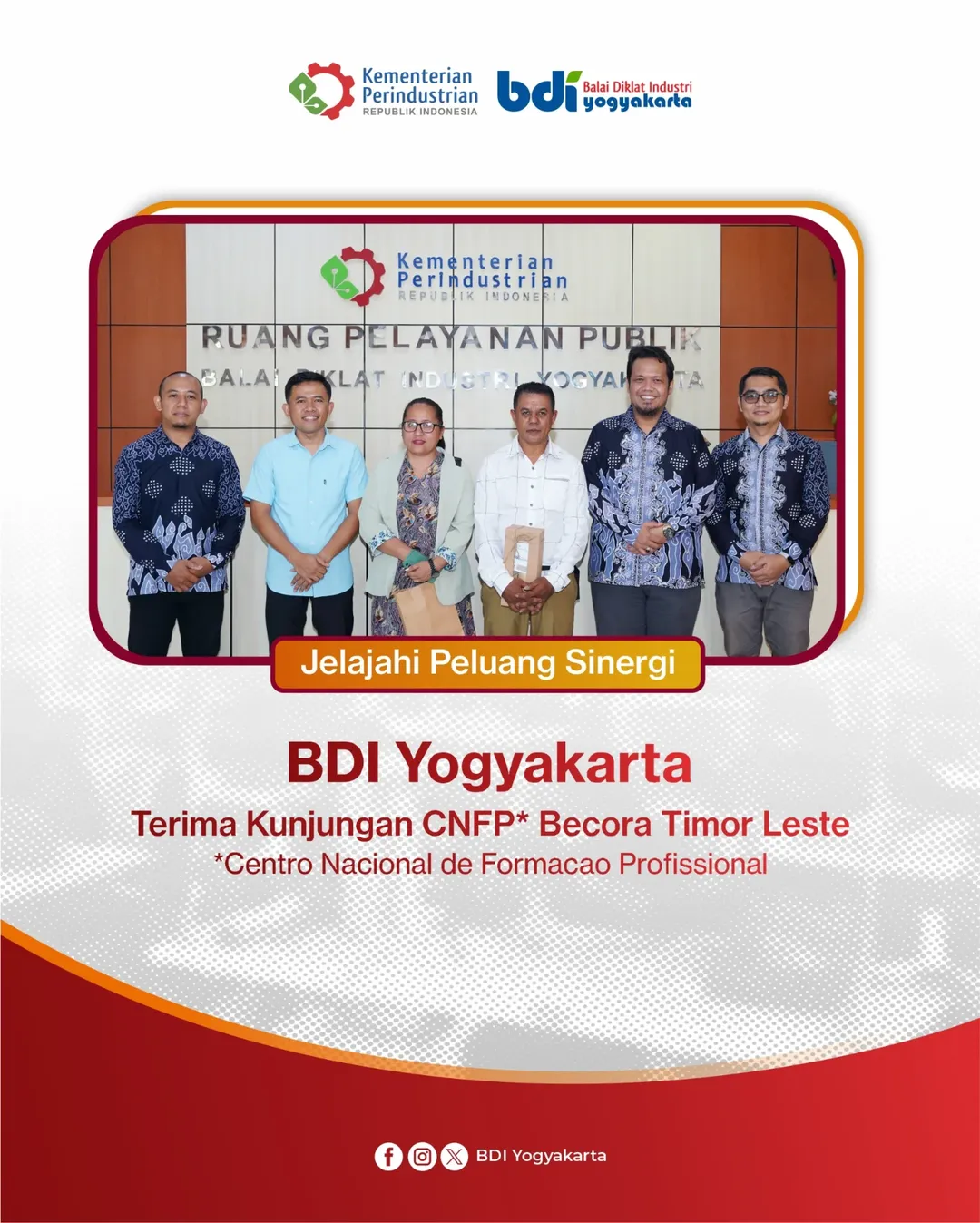 BDI Yogyakarta Terima Kunjungan CNFP Becora Timor Leste