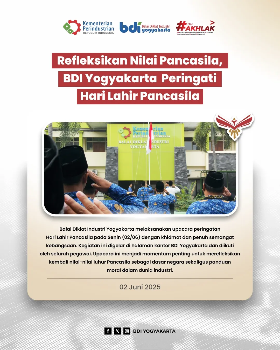 Refleksikan Nilai Pancasila, BDI Yogyakarta Peringati Hari Lahir Pancasila