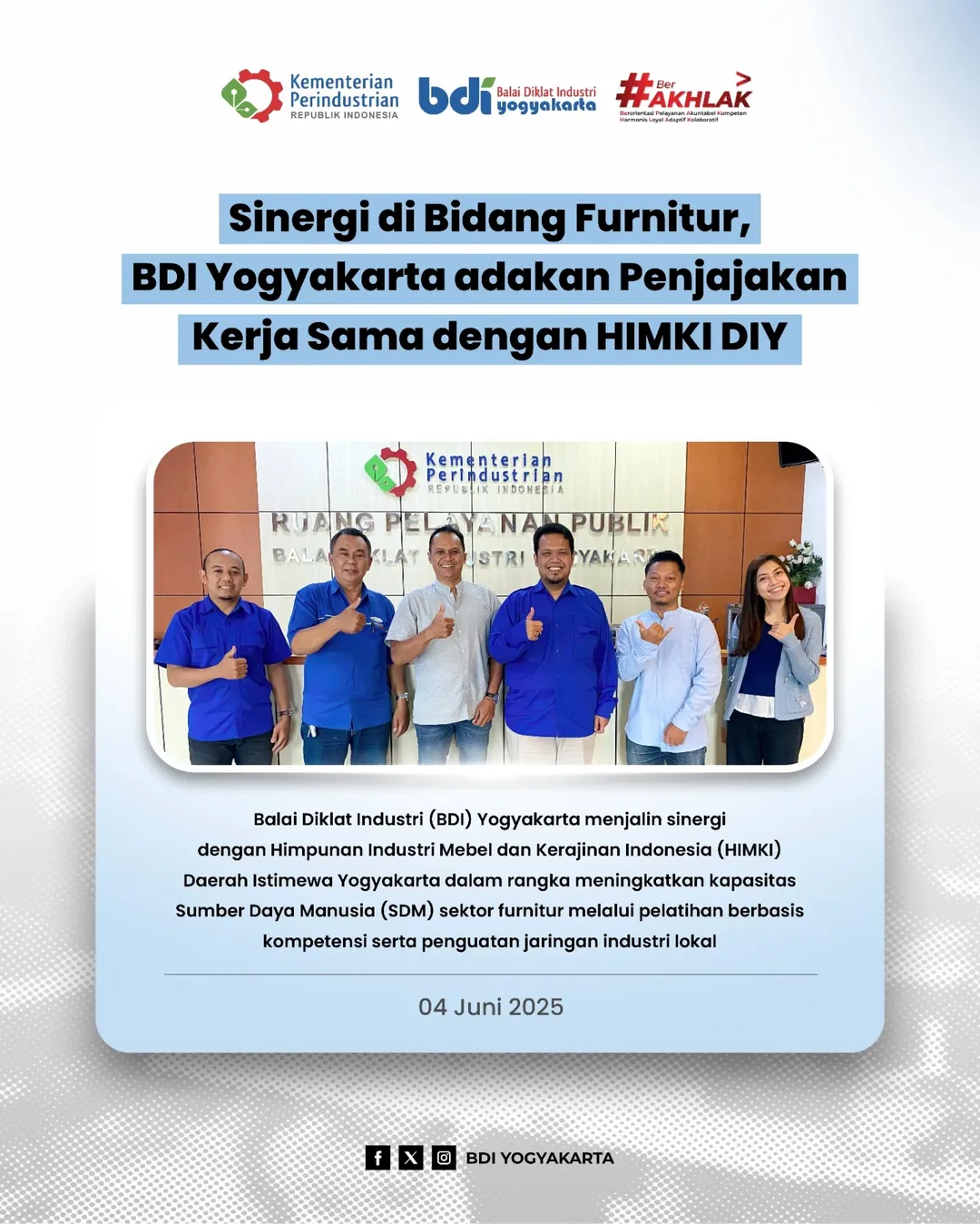 Sinergi di Bidang Furnitur, BDI Yogyakarta Adakan Penjajakan Kerja Sama dengan HIMKI DIY