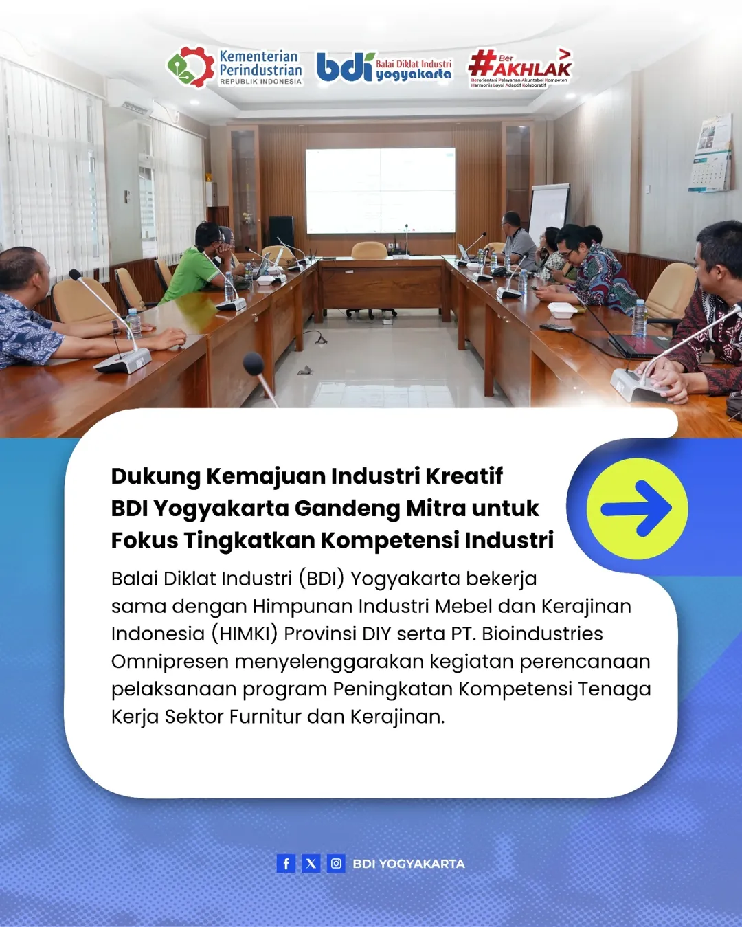 Dukung Kemajuan Industri Kreatif, BDI Yogyakarta Gandeng Mitra untuk Fokus Tingkatkan Kompetensi Industri