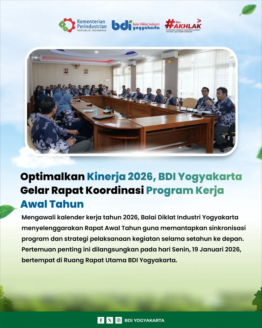Optimalkan Kinerja 2026, BDI Yogyakarta Gelar Rapat Koordinasi Program Kerja Awal Tahun
