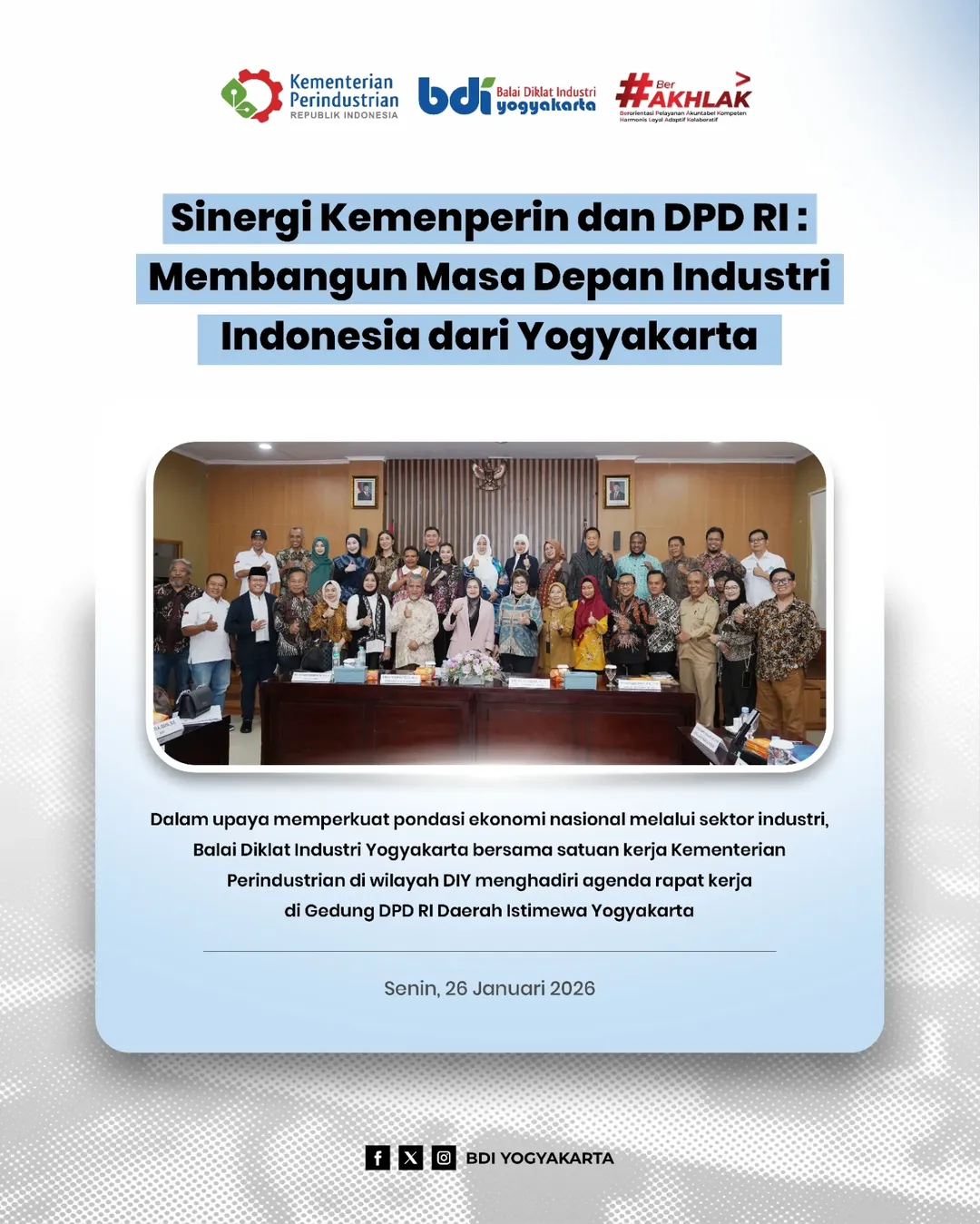 Sinergi Kemenperin dan DPD RI: Membangun Masa Depan Industri Indonesia dari Yogyakarta
