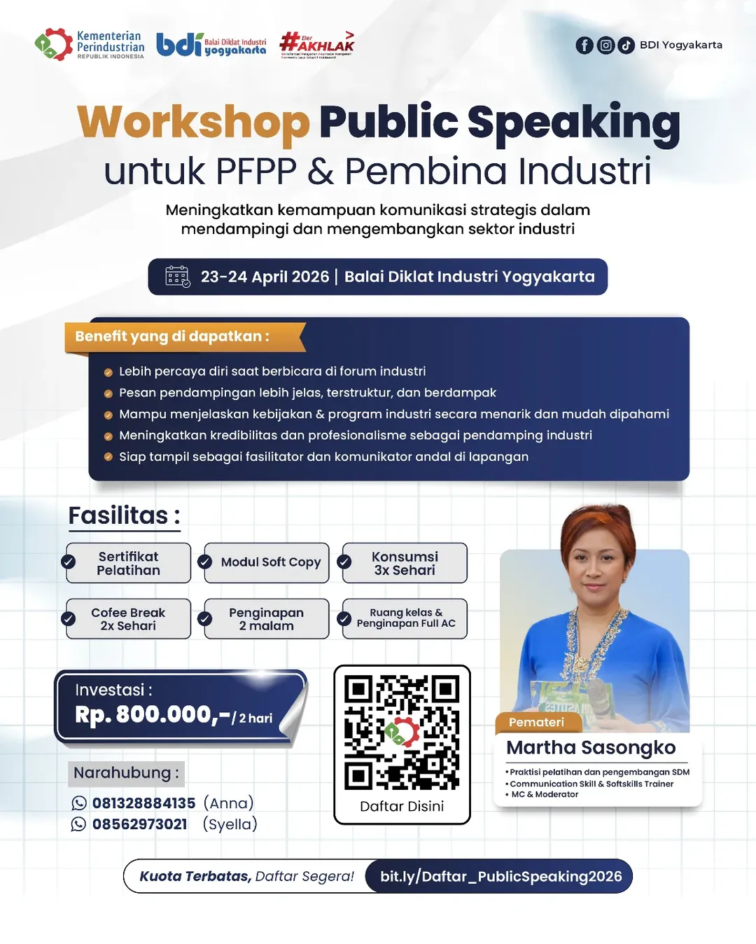 Workshop Public Speaking untuk PFPP & Pembina Industri