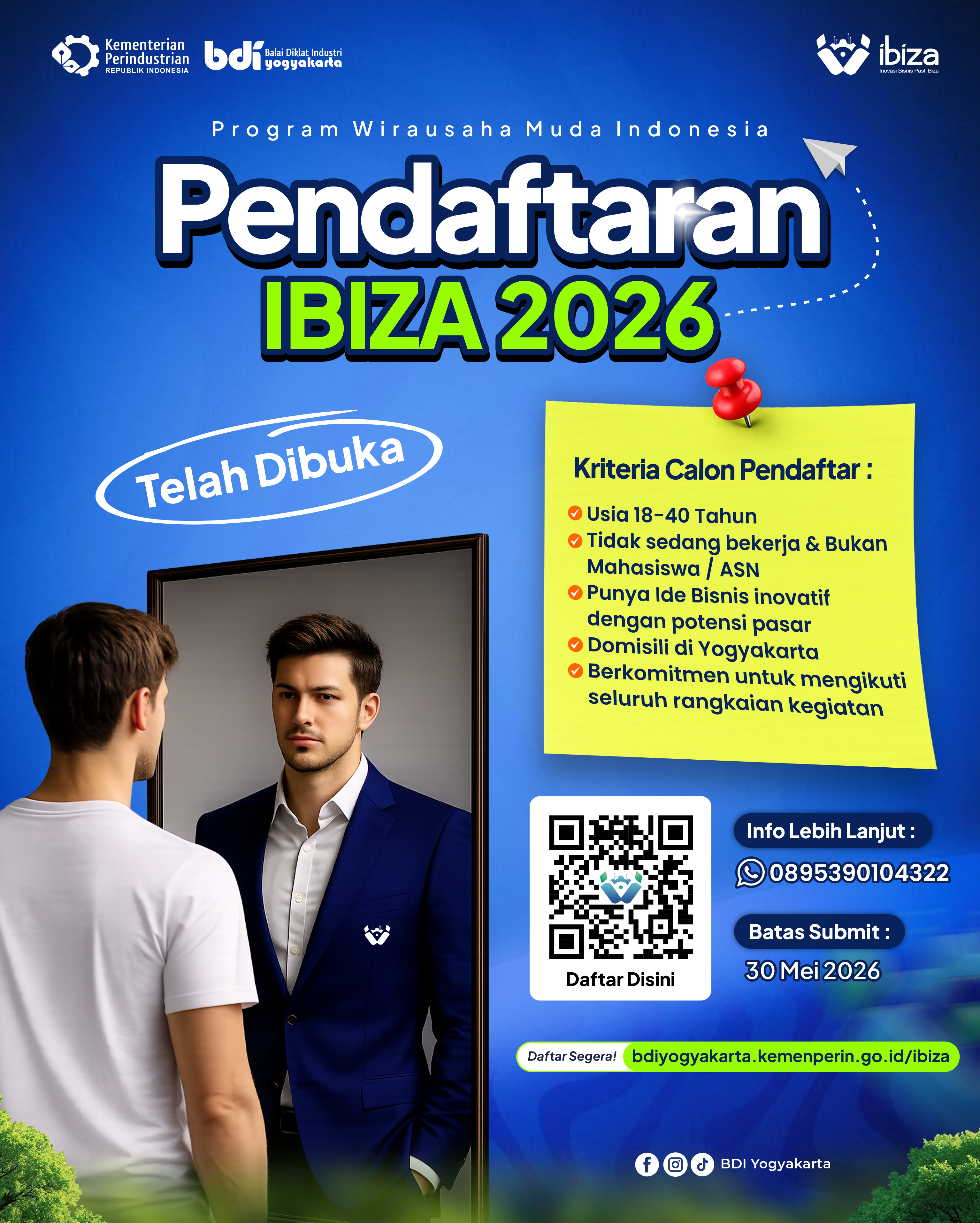 Pembukaan Inkubator Bisnis IBIZA BDI Yogyakarta Tahun 2026