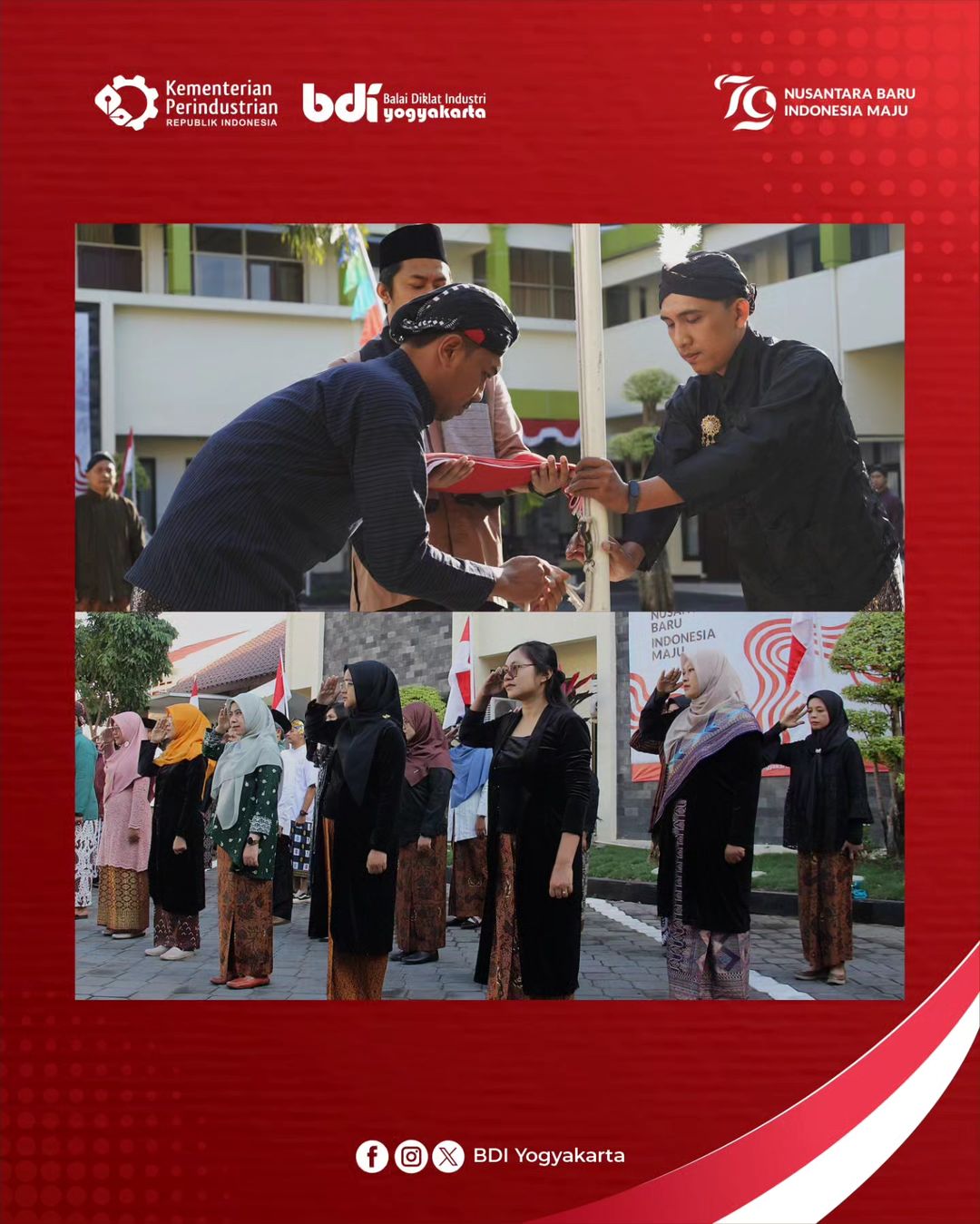 BDI Yogyakarta Menyelenggarakan Upacara HUT RI ke-79