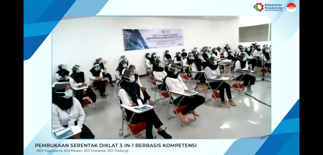 Pembukaan Serentak Diklat 3-in-1 Berbasis Kompetensi di 4 Balai Diklat Industri.
